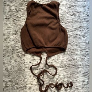 Crop top brown size s